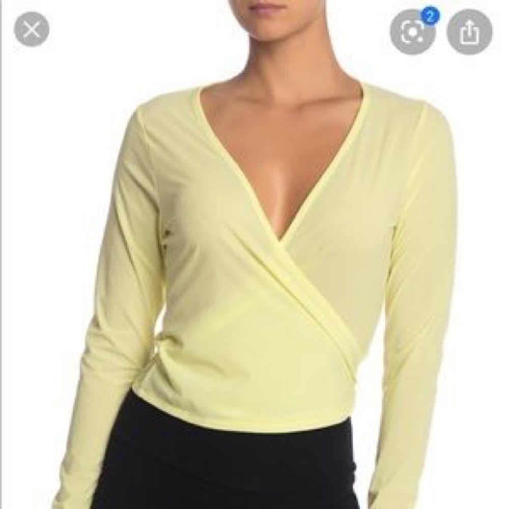 Outdoor Voices Tissue Weave Wrap Top Terra-cotta